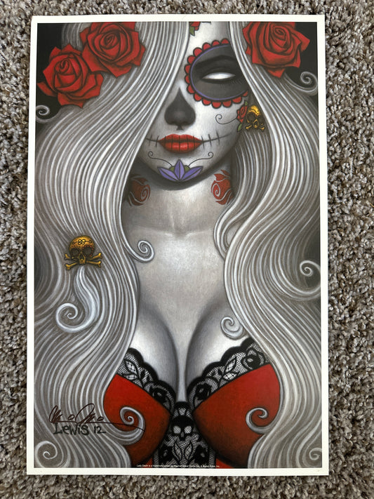 Lady Death Print by Lewis Signed by Brian Pudilo 2012