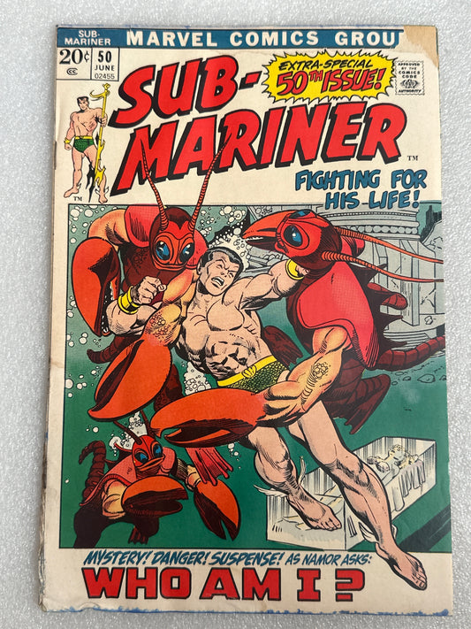 Sub-Mariner #50 Marvel 1972