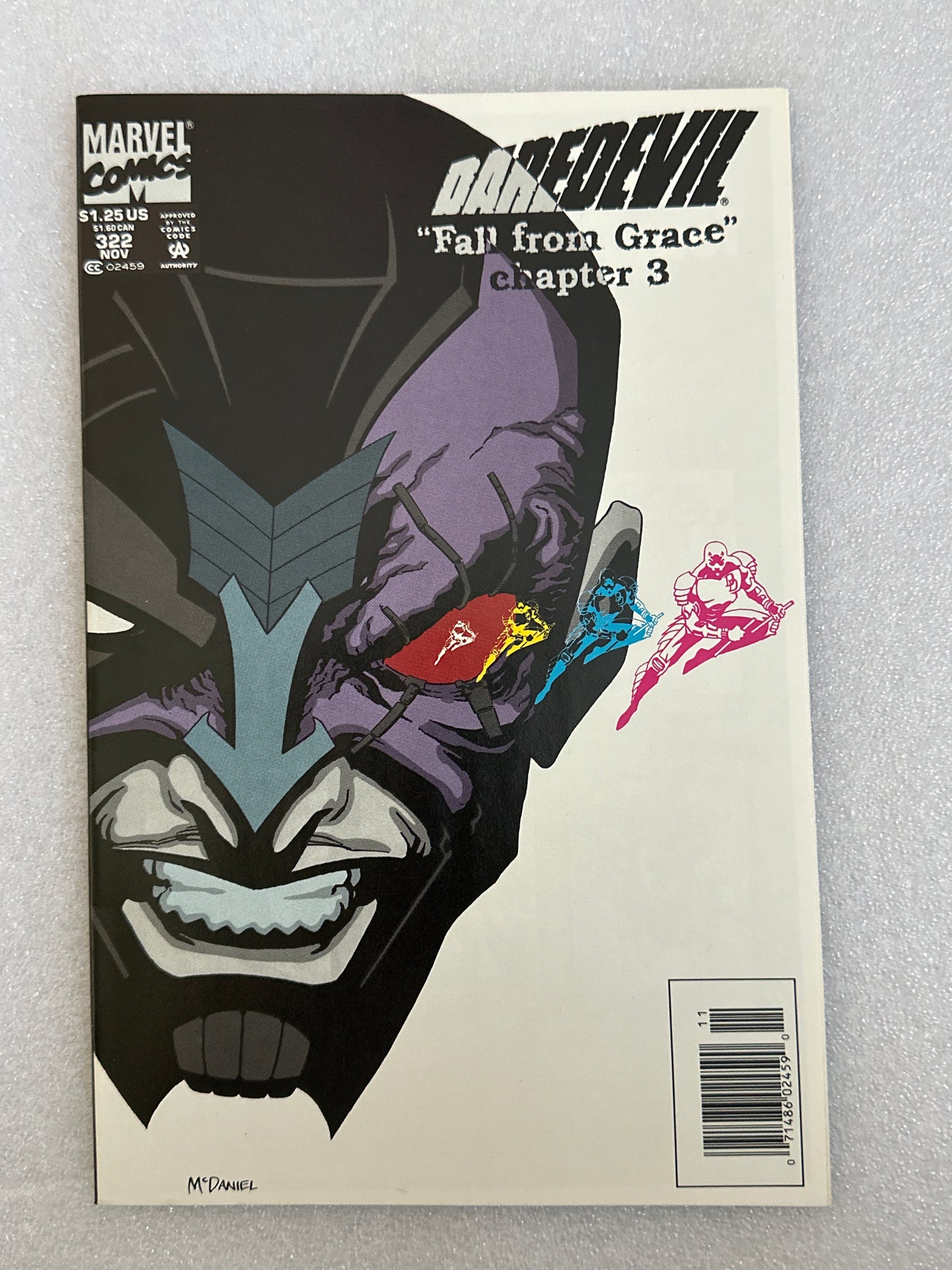Daredevil #322 Newsstand Marvel 1993