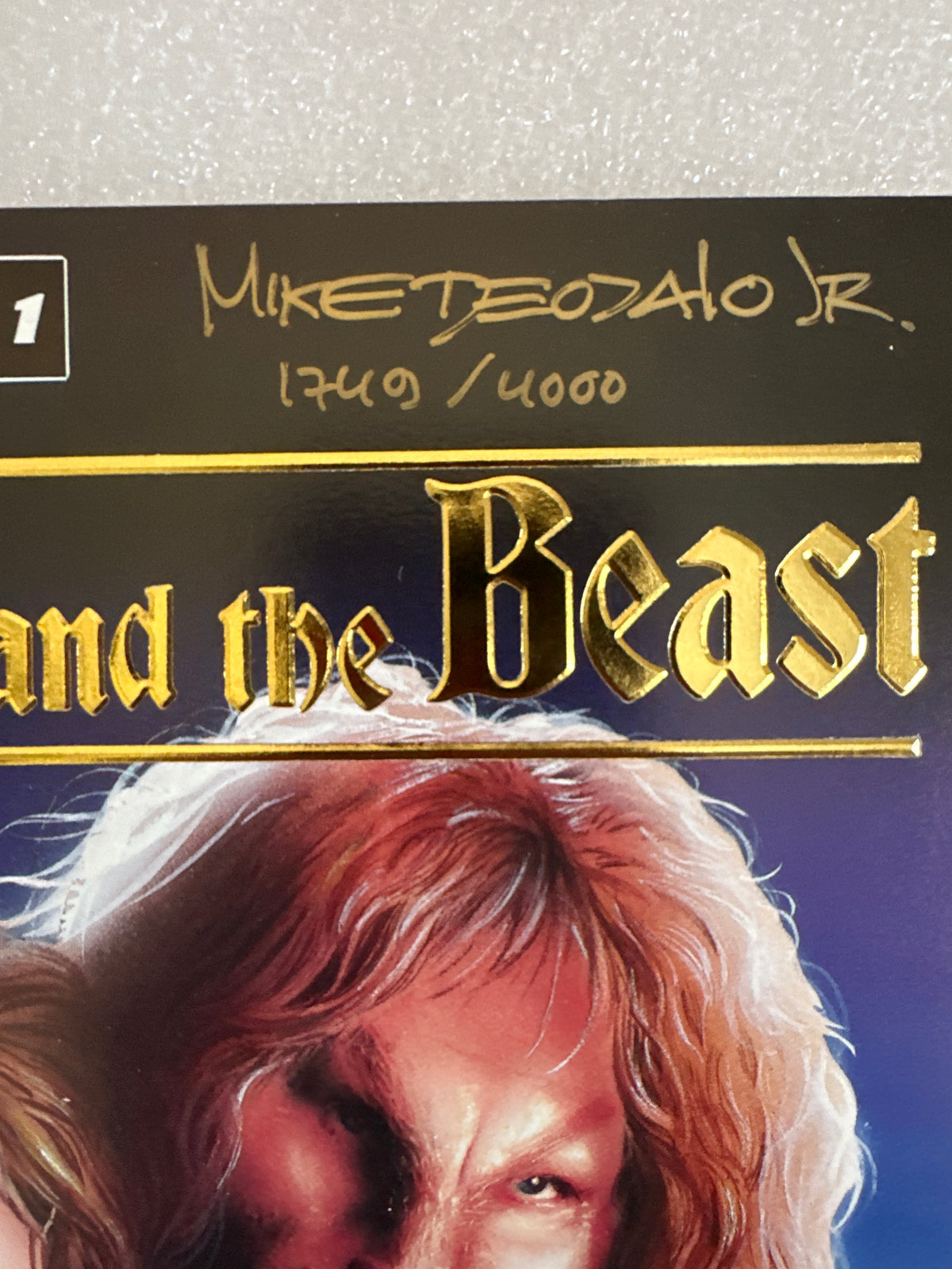 Beauty and the Beast #1 Gold Foil Signed (1749/400) Innovation 1993