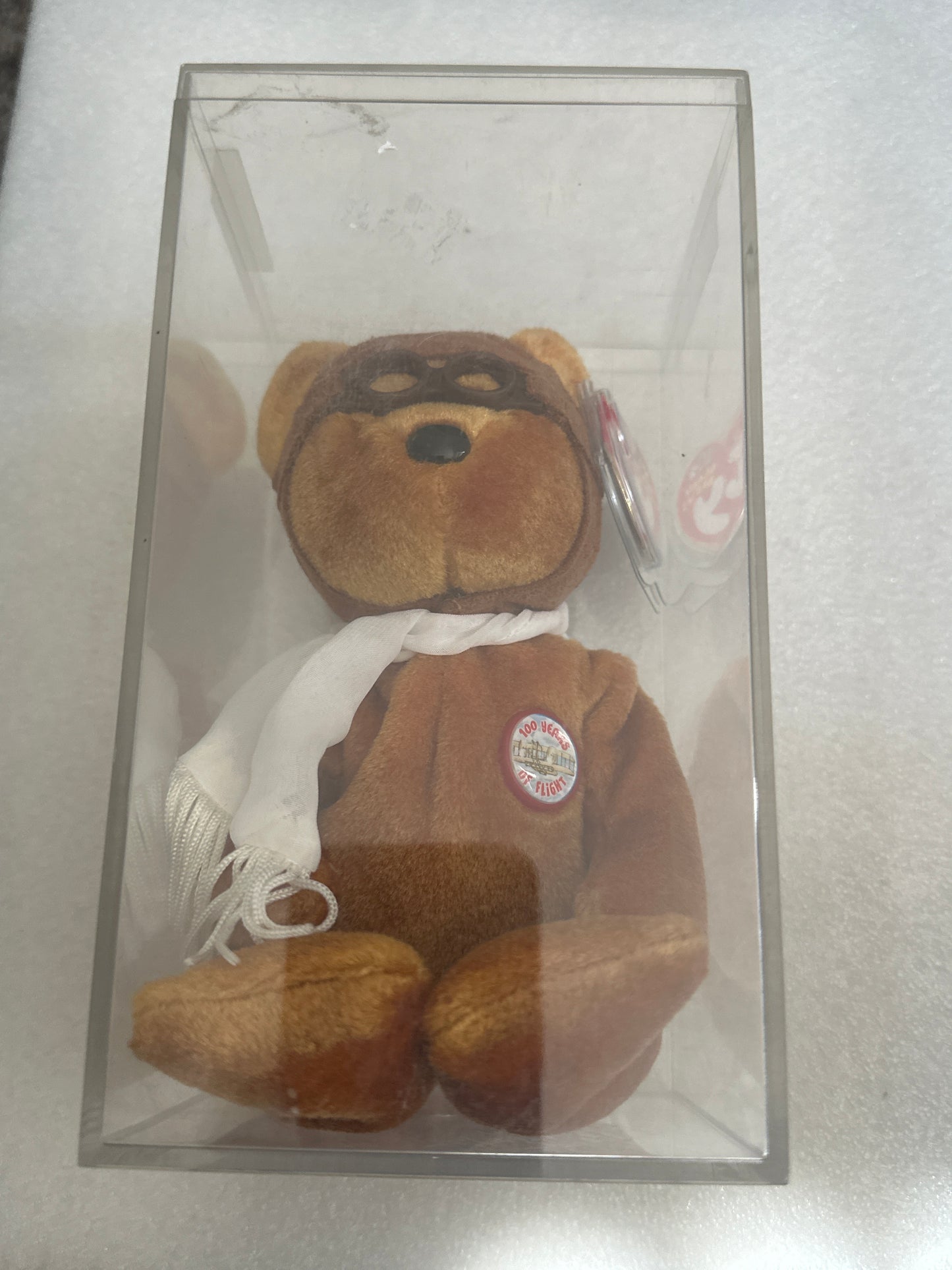 Bearon The Rare Tan Beanie Baby w/Case TY 2003