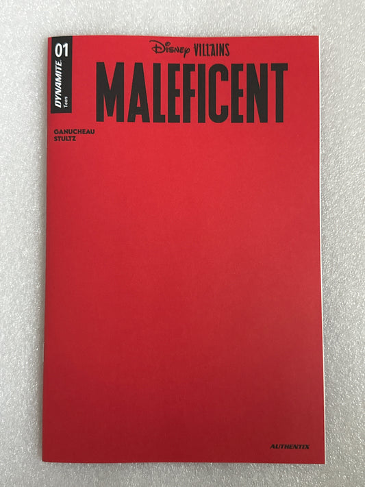 Maleficent #1 Red Blank Variant Dynamite 2025
