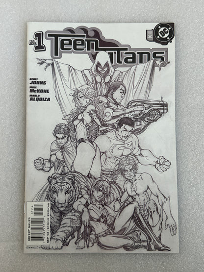 Teen Titans #1 Michael Turner Sketch Variant DC 2003