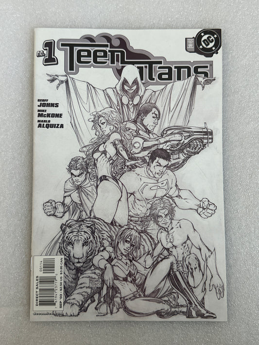 Teen Titans #1 Michael Turner Sketch Variant DC 2003