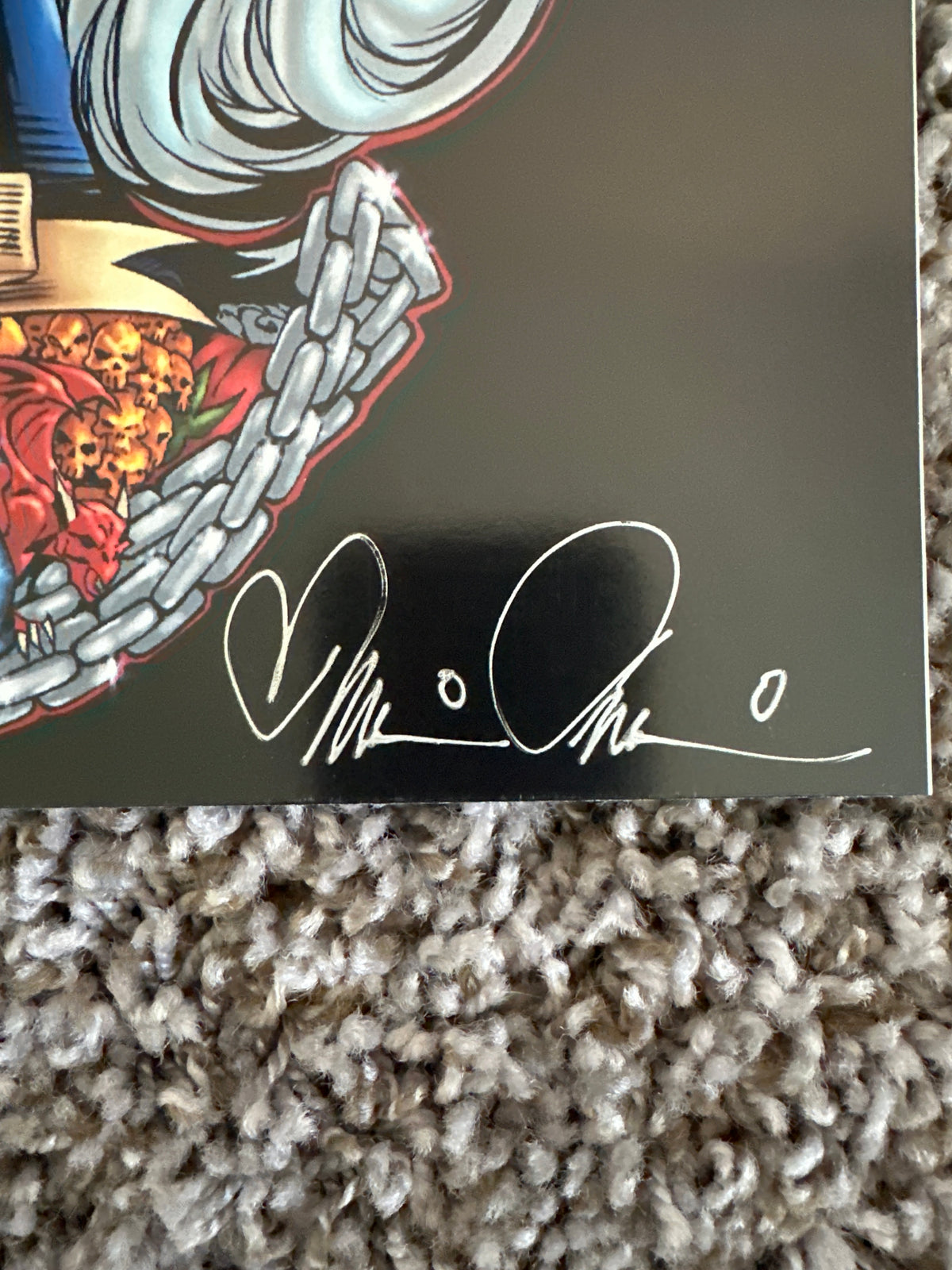 Lady Death Print by Peter Vale Signed by Brian Pudilo 2000