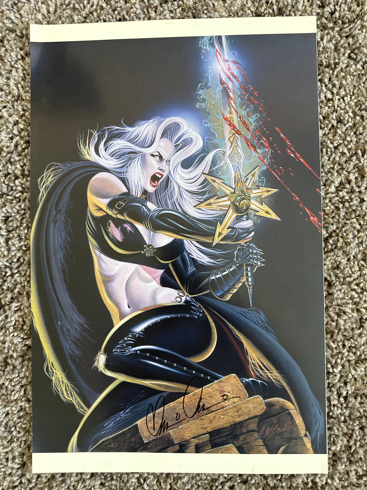 Lady Death Print Signed by Brian Pudilo