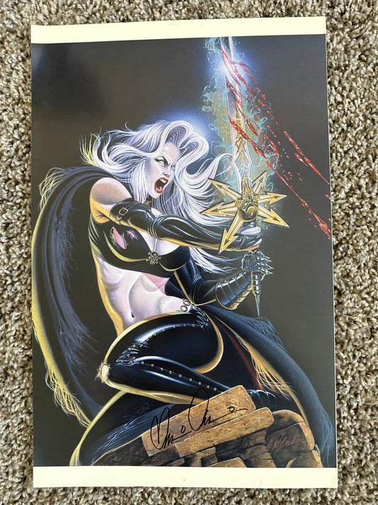 Lady Death Print Signed by Brian Pudilo