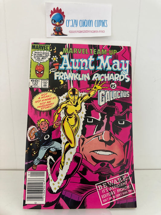Aunt May and Franklin Richards VS. Galactus #137 Marvel Comics 1984