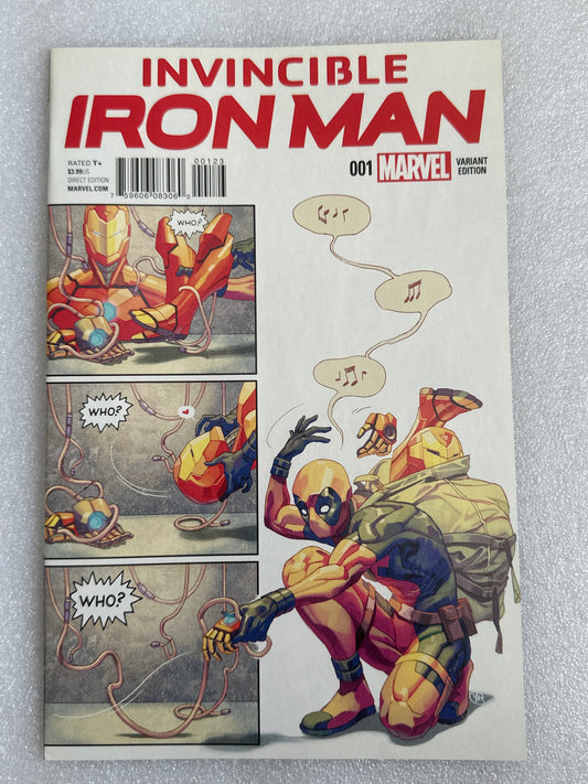 Invincible Ironman #1 Deadpool Variant Marvel 2015