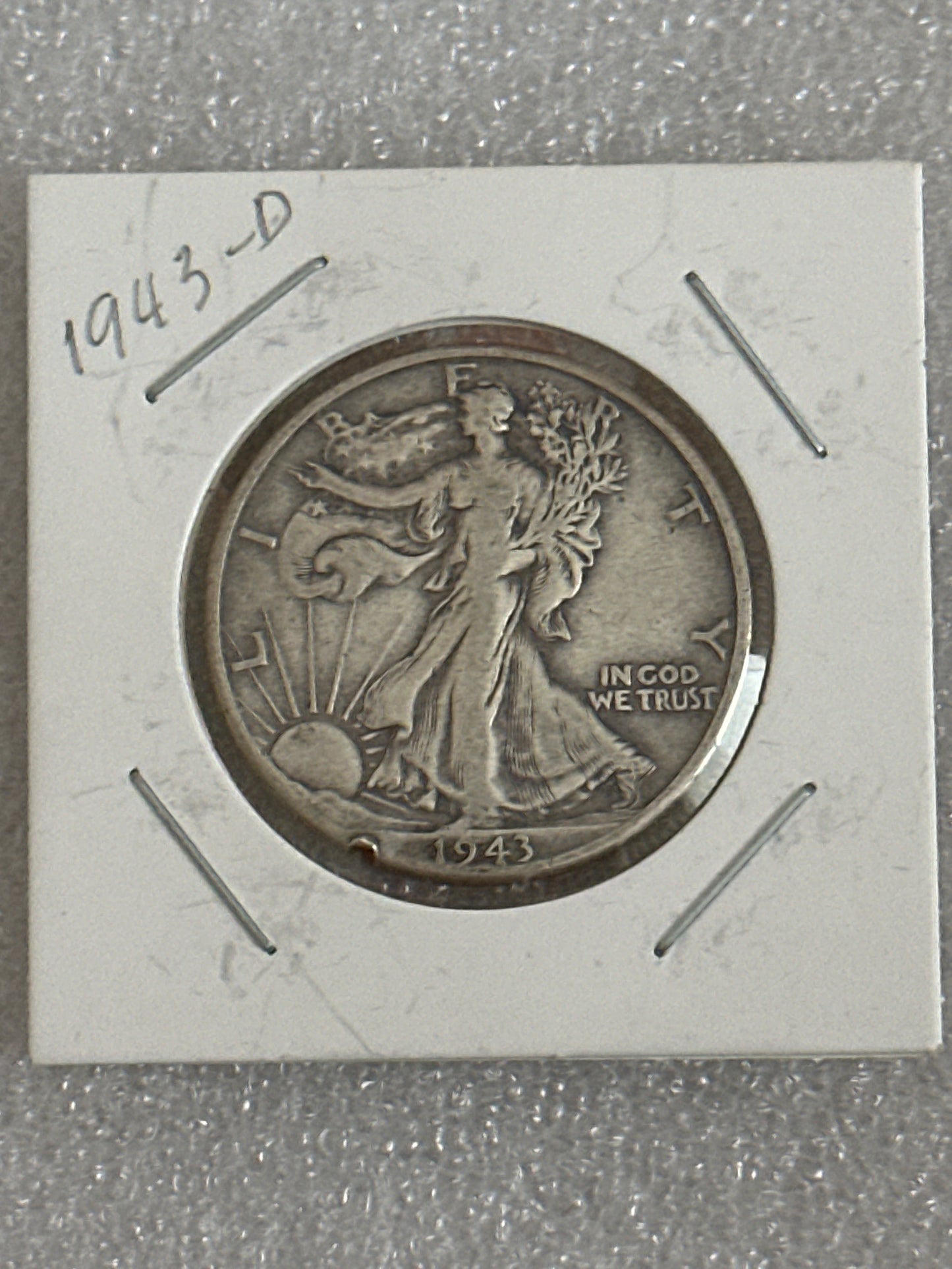 1943 D Walking Liberty Silver Half Dollar