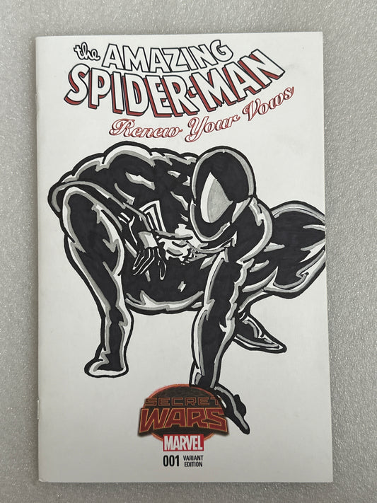 Amazing Spider-Man Renew Your Vows #1 Original Homage Sketch Cover Marvel 2015
