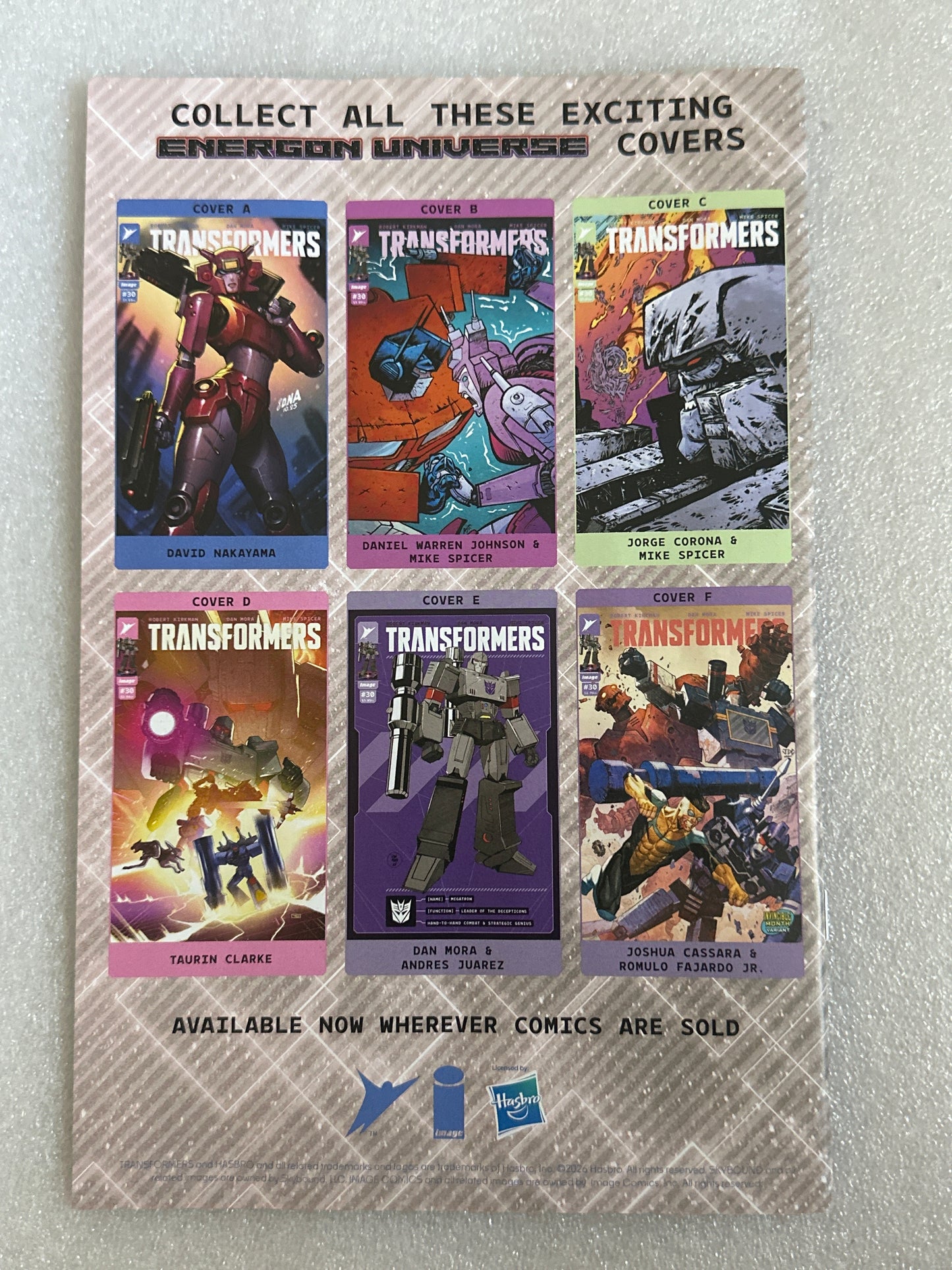 Transformers #30 Invincible Cover Image Comics 2026