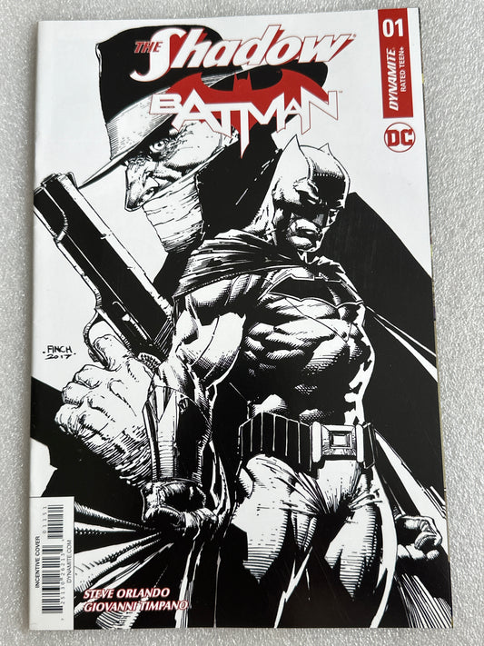 Shadow Batman #1 Finch Sketch Variant DC / Dynamite 2017