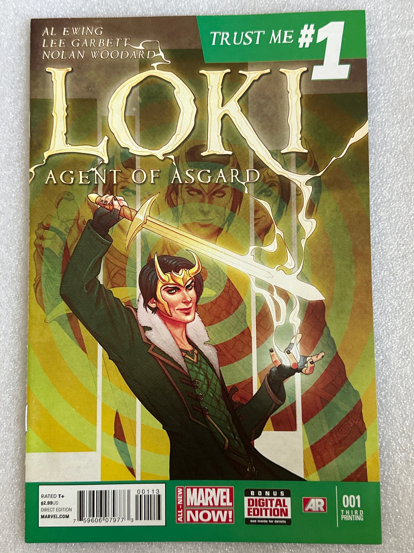 Loki Agent of Asgard #1 Rare 3rd Print Marvel 2014