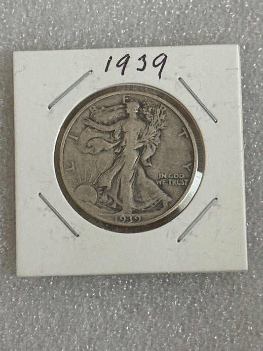 1939 Walking Liberty Silver Half Dollar