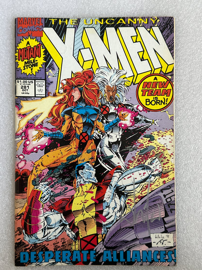 The Uncanny X-Men #281 Signed Marvel 1991