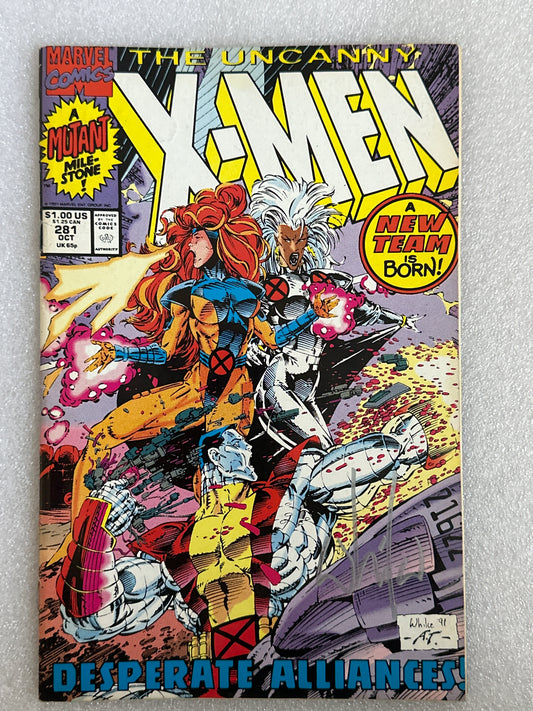 The Uncanny X-Men #281 Signed Marvel 1991