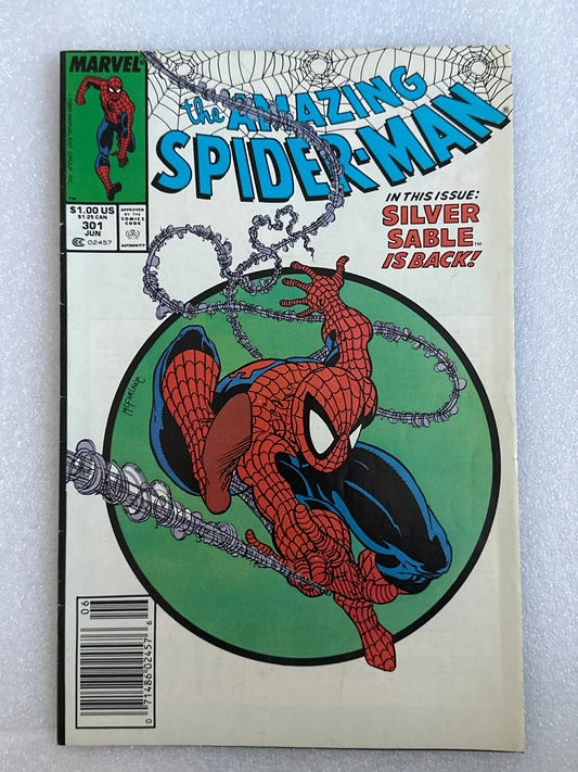 Amazing Spider-Man #301 Newsstand F/VF Marvel 1988