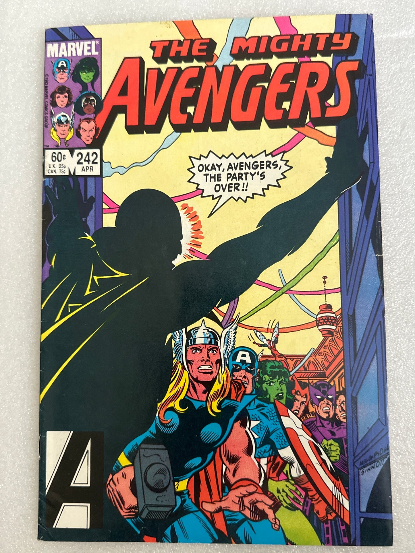 Avengers 242 Marvel 1984