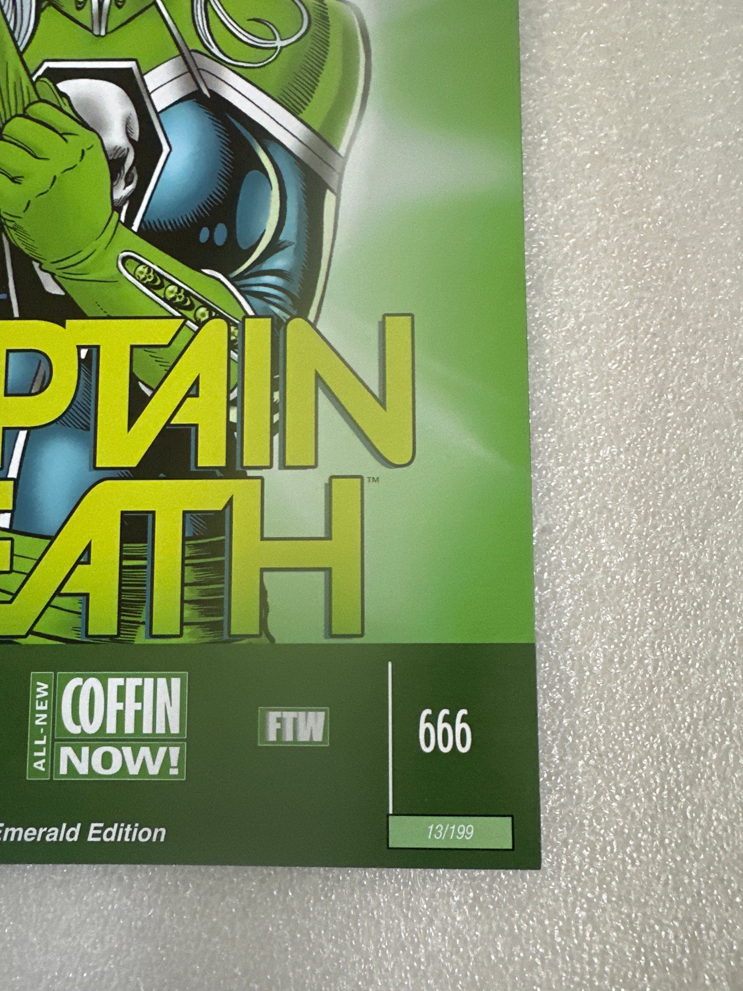 Lady Death: Oblivion Kiss #1 Captain Death Emerald Edition Signed by Pulido Coffin Comics 2019