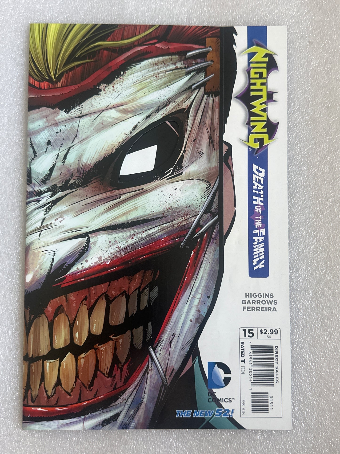 Nithtwing #15 New 52 Die-Cut Cover Death of the Family DC 2013