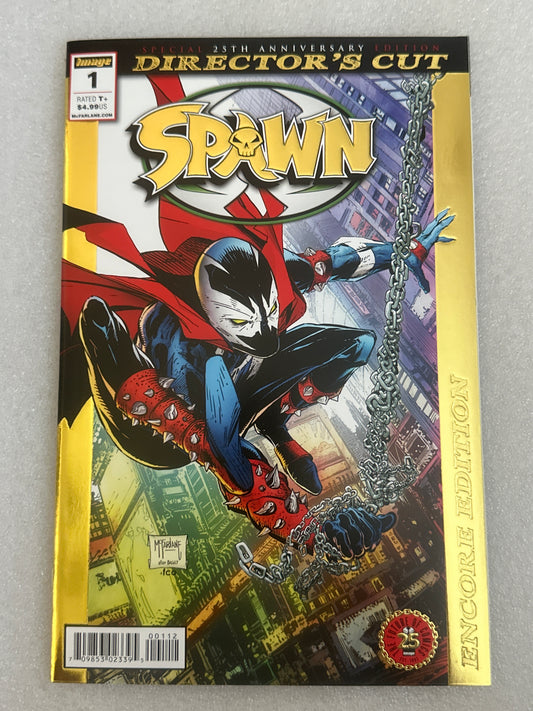 Spawn #1 Special 25th Anniversary Edition Director's Cut Gold Foil Variant Image 2017