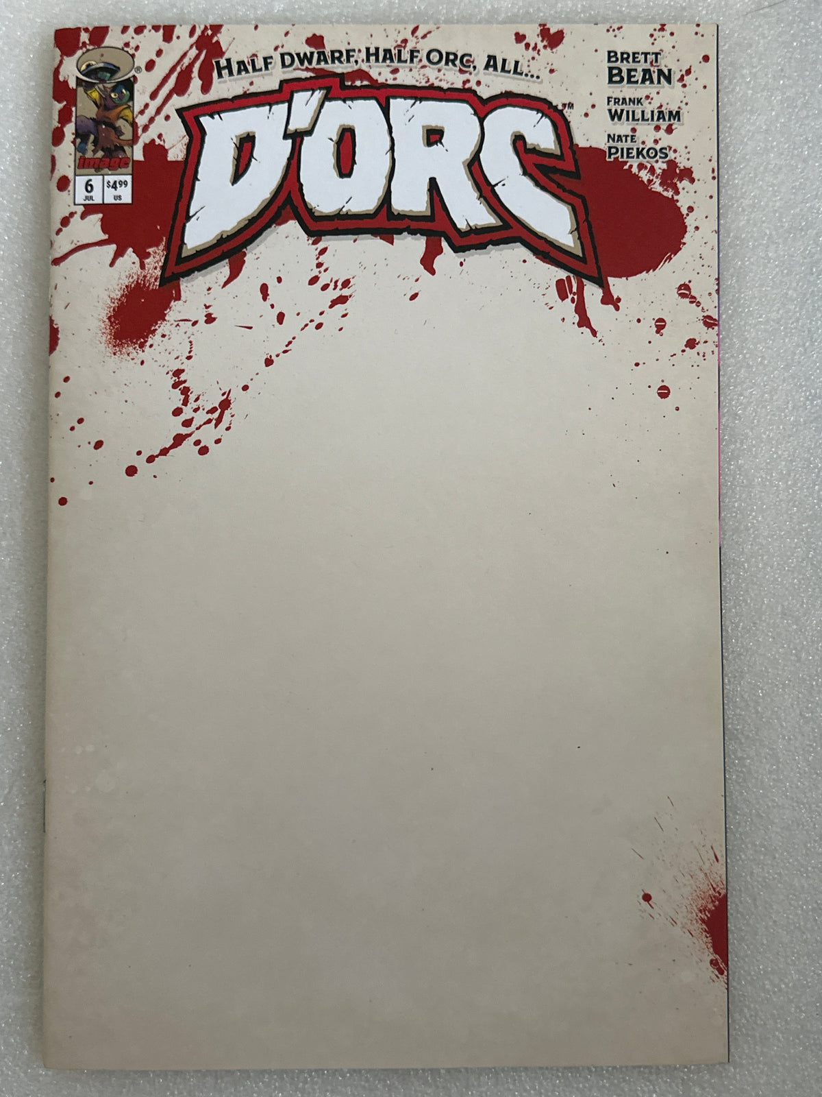 D'Orc #6 Bloody Blank Sketch Variant Image 2026