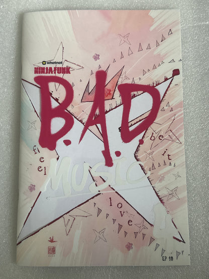 Ninja-Funk B.A.D. Music #4 EP 10 Variant Acetate Mack Cover 16/100 Whatnot Publishing 2025