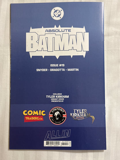 Absolute Batman #19 Kirkham Virgin Variant Signed DC 2026