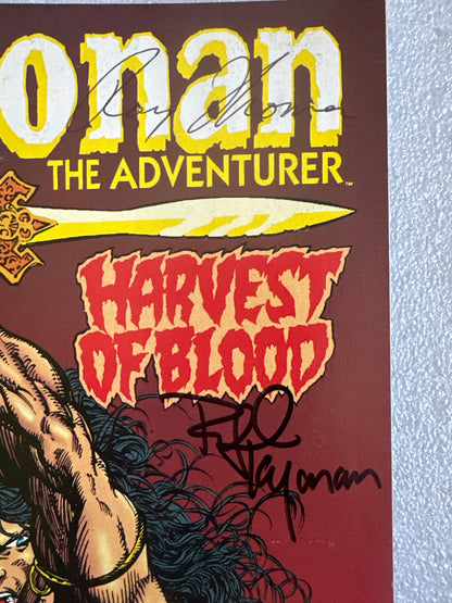 Conan The Adventurer #6 Double Signed Thomas & Kayanan Marvel 1994