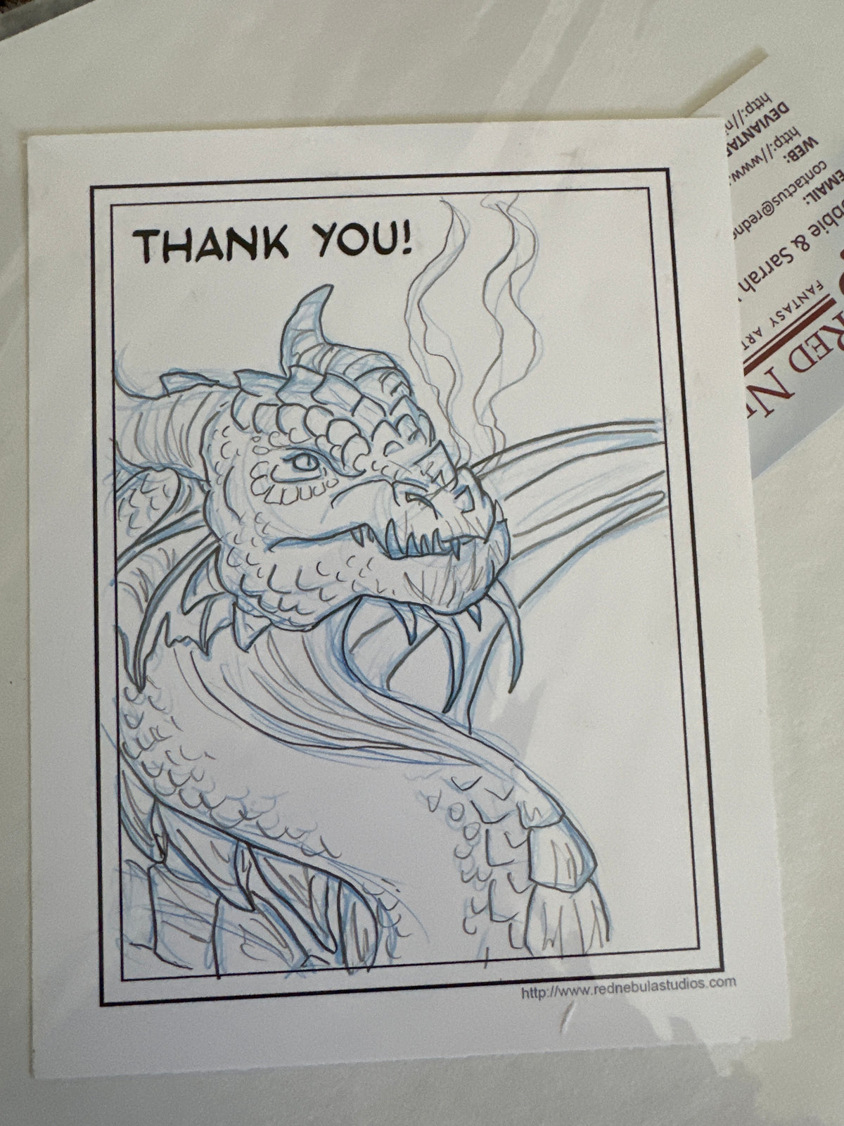 Dragon Official Phoenix Comicon Print #54/85 signed w/original sketch 2014