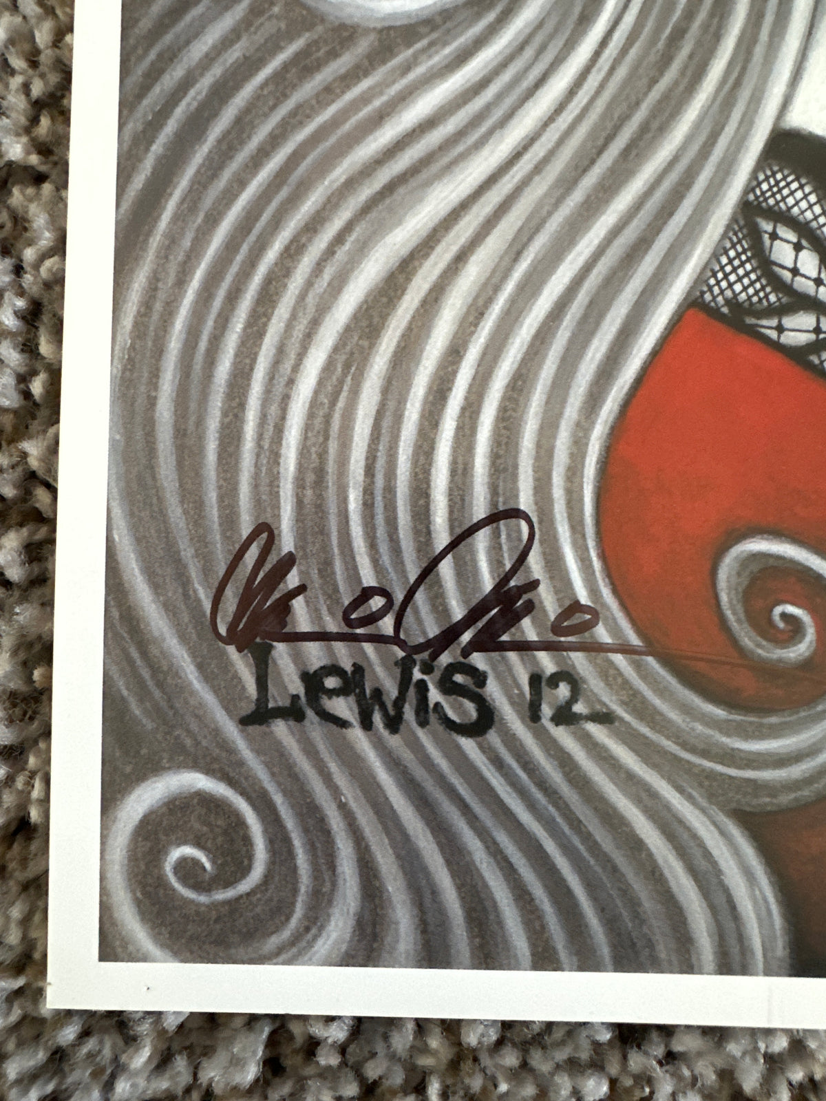 Lady Death Print by Lewis Signed by Brian Pudilo 2012