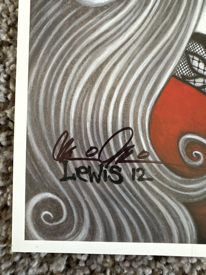 Lady Death Print by Lewis Signed by Brian Pudilo 2012
