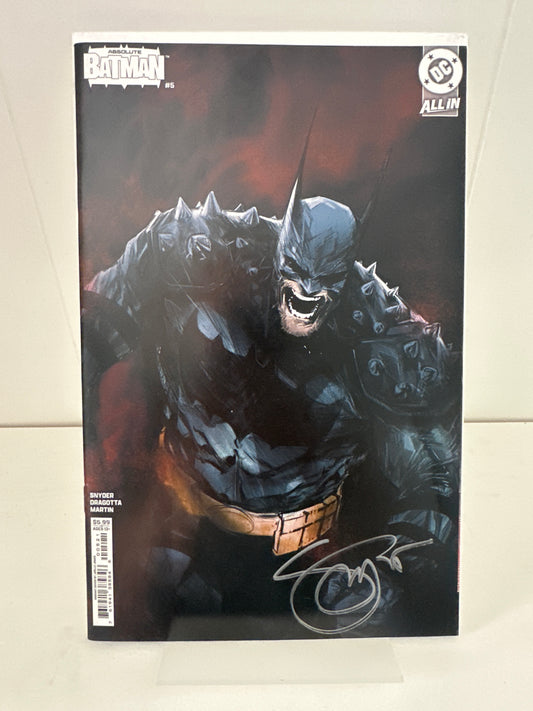 Absolute Batman 5 Variant signed by Scott Snyder DC 2025