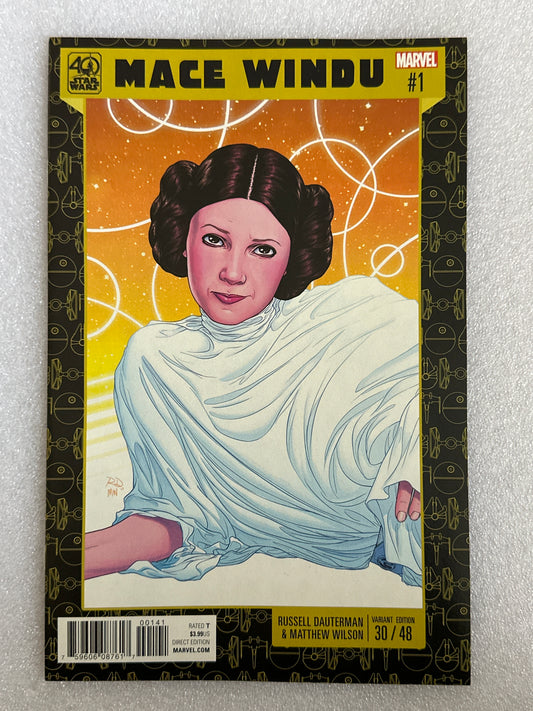 Star Wars Mace Windu #1 Princess Leia Variant Marvel 2017