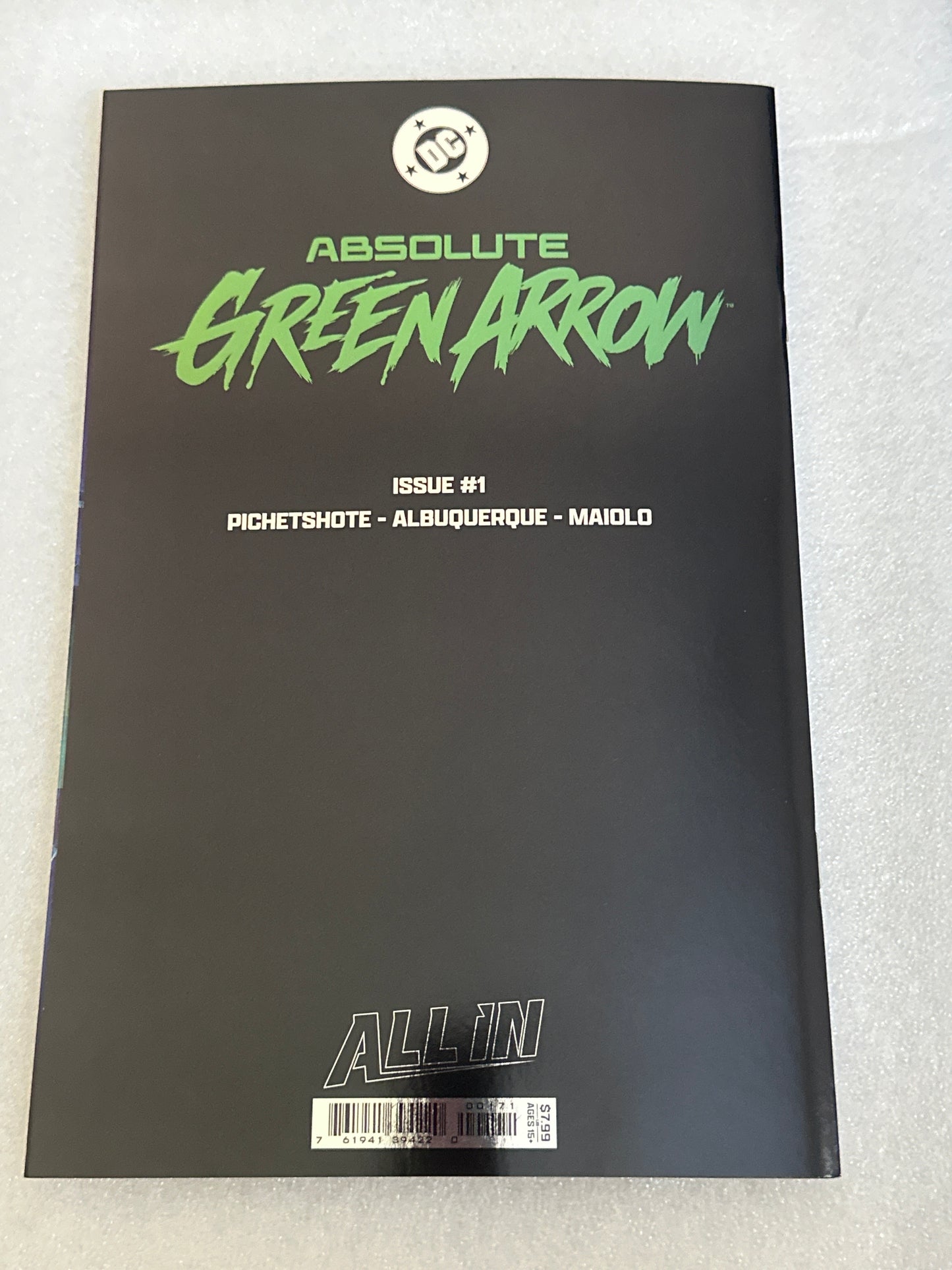 Absolute Green Arrow #1 Foil Logo Variant DC 2026