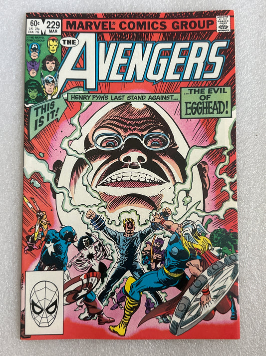 Avengers 229 Marvel 1983