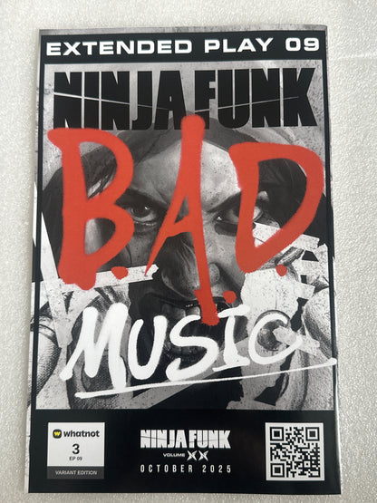 Ninja-Funk B.A.D. Music #3 EP 09 Variant Virgin Mack Cover Whatnot Publishing 2025