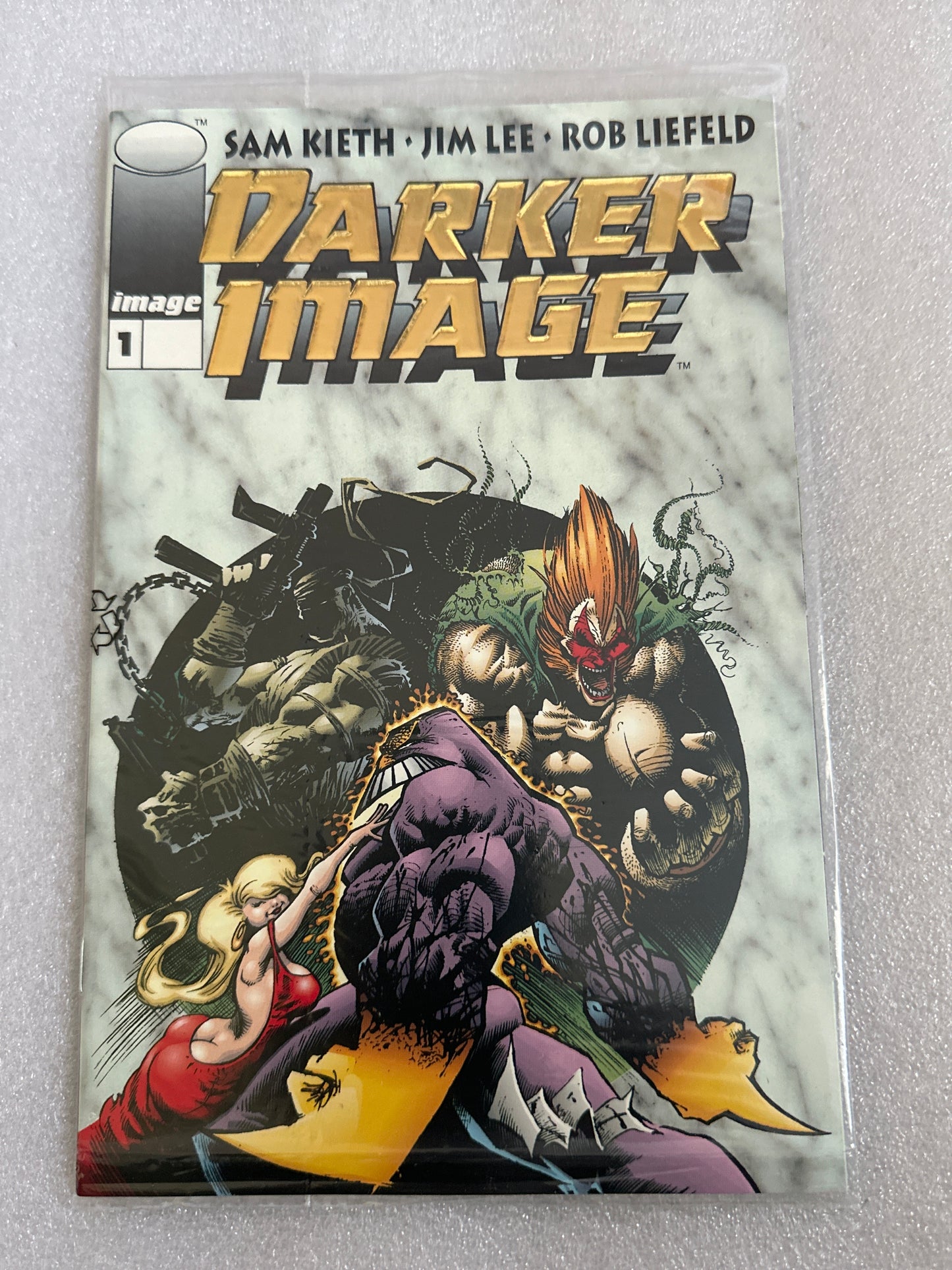 Darker Image #1 Gold Variant Sealed w/Bloodwulf Card Image 1993