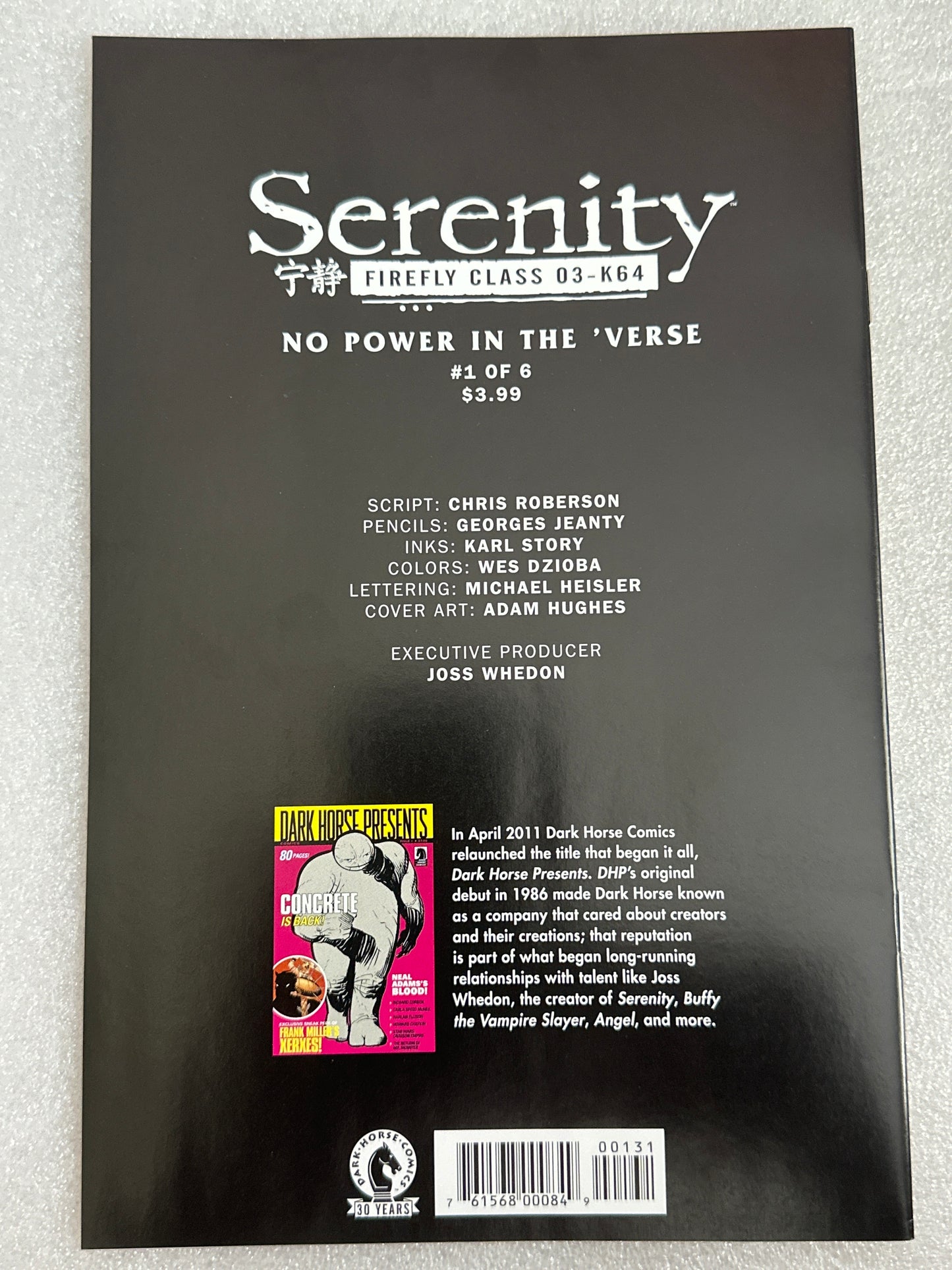 Serenity Firefly Class 03-K64 Adam Hughes Cover Dark Horse 2016
