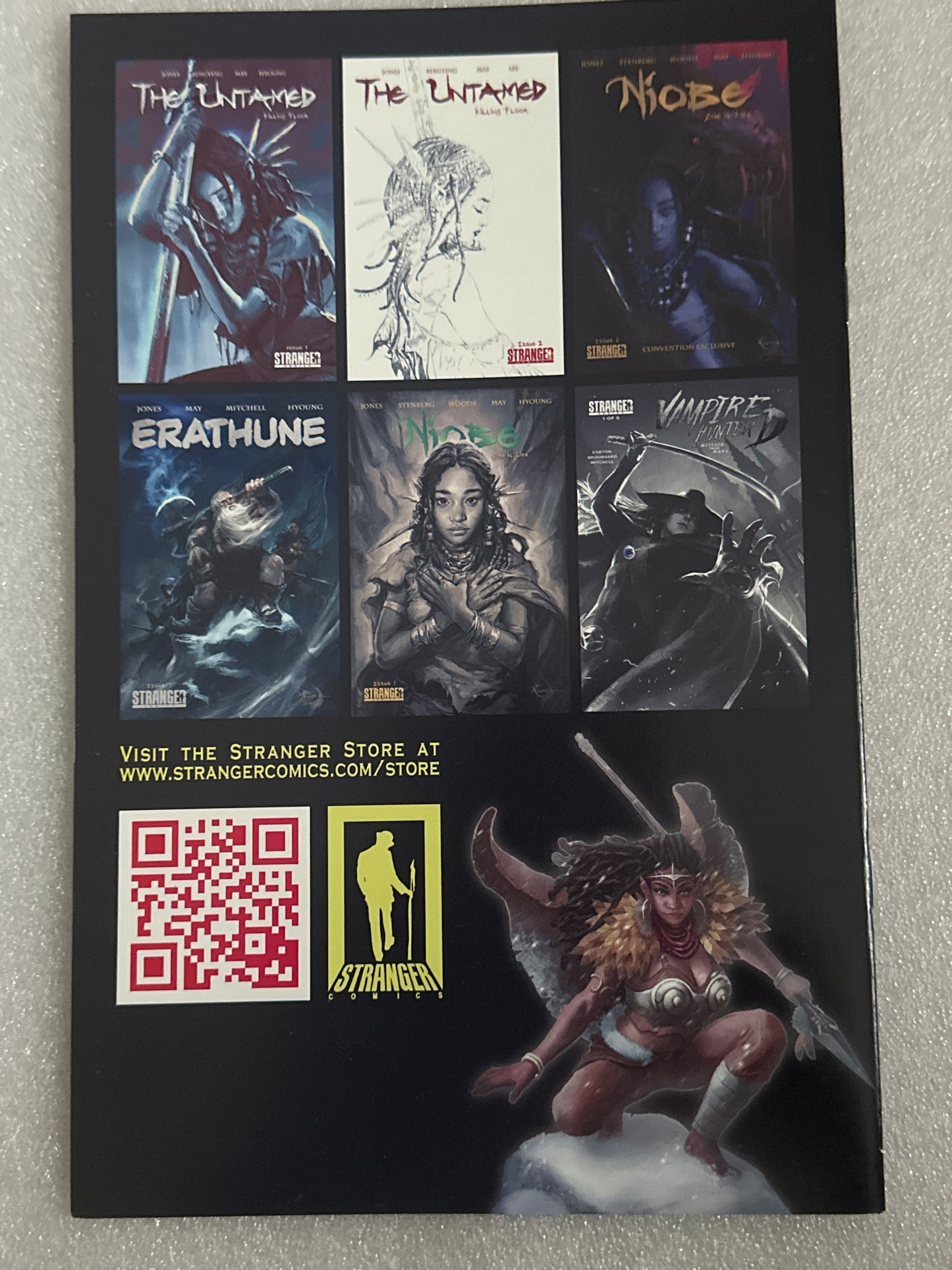 Niobe She is Death #1 Bloody Fists Variant Signed 5X Stranger Comics 2017