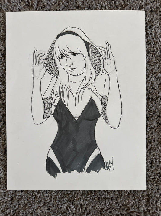 Original Spider-Gwen Artwork by Gay 2014