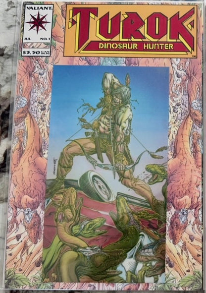 Turok Dinosaur Hunter #1 Gold Error Chromium Valiant 1993