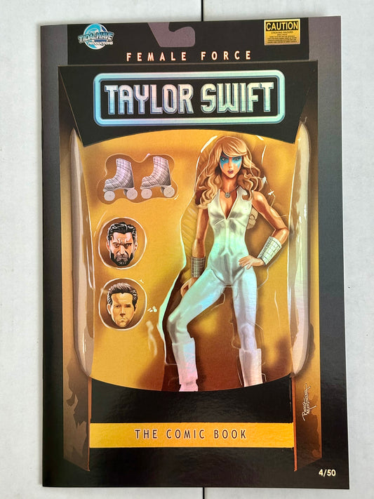 Female Force: Taylor Swift Foil Skate Dazzler Cover #4/50 Tidalwave 2023