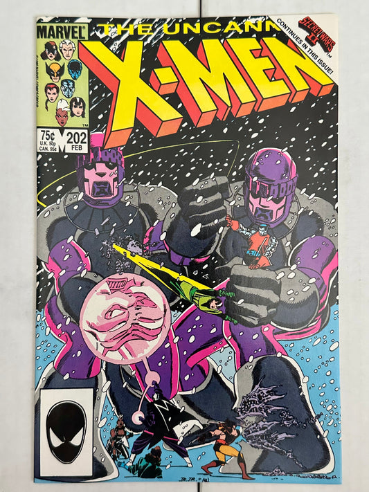 The Uncanny X-Men #202 Marvel 1986