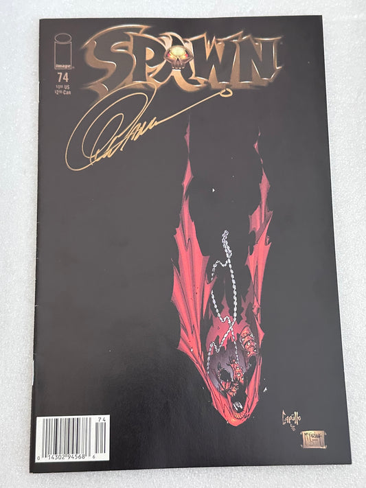 Spawn 74 newsstand signed by Capulla