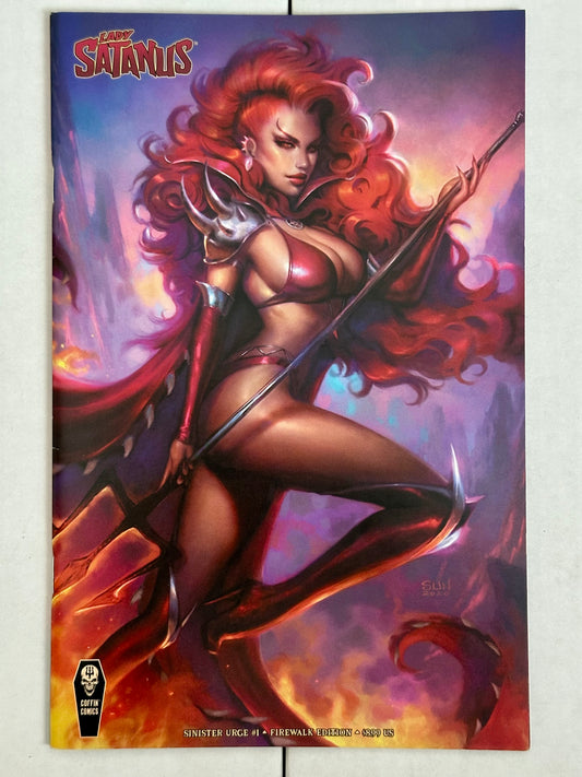 Lady Satanus: Sinister Urge #1 Firewalk Edition Coffin Comics 2024