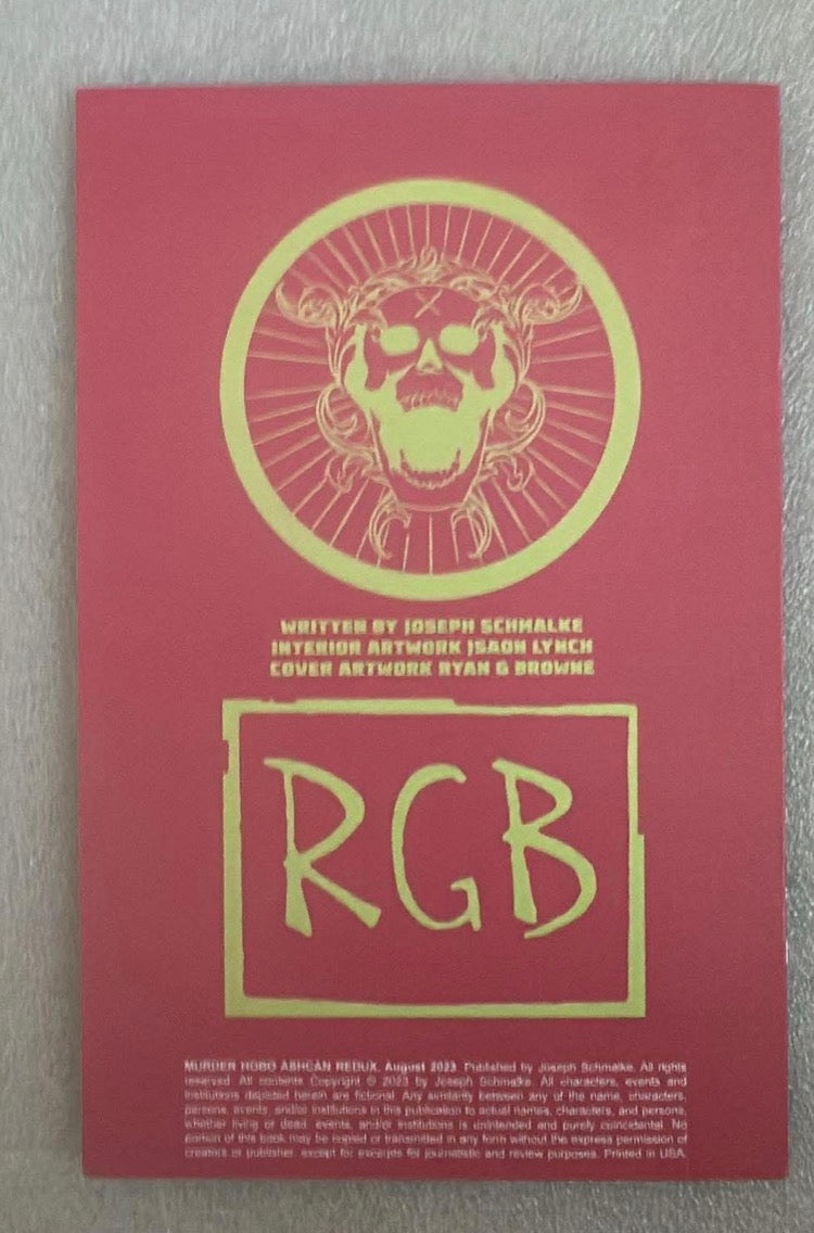 Murder Hobo #1 Kickstarter Ashcan with swag RGB 2023