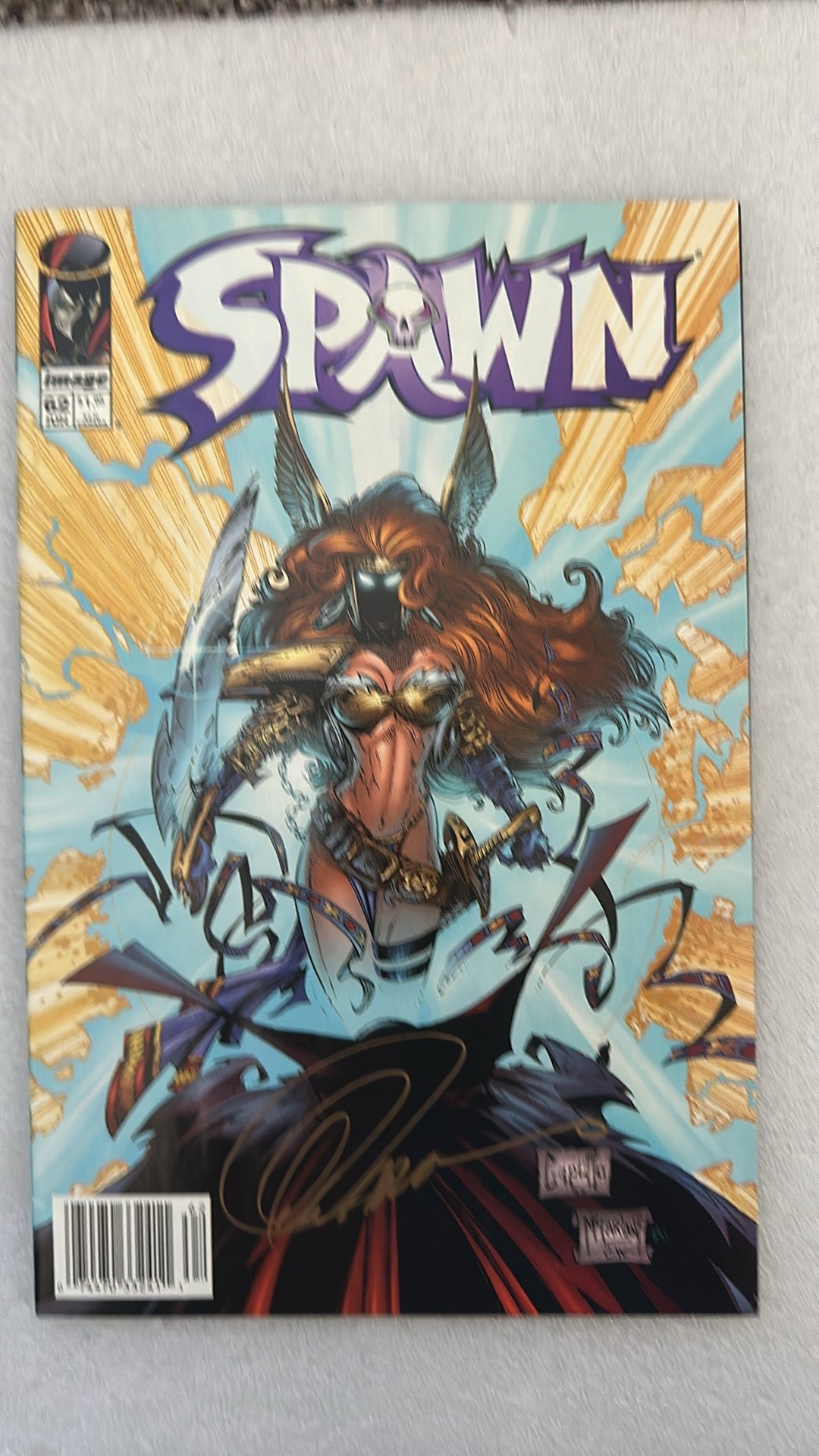 Spawn 62 newsstand signed by Capulla