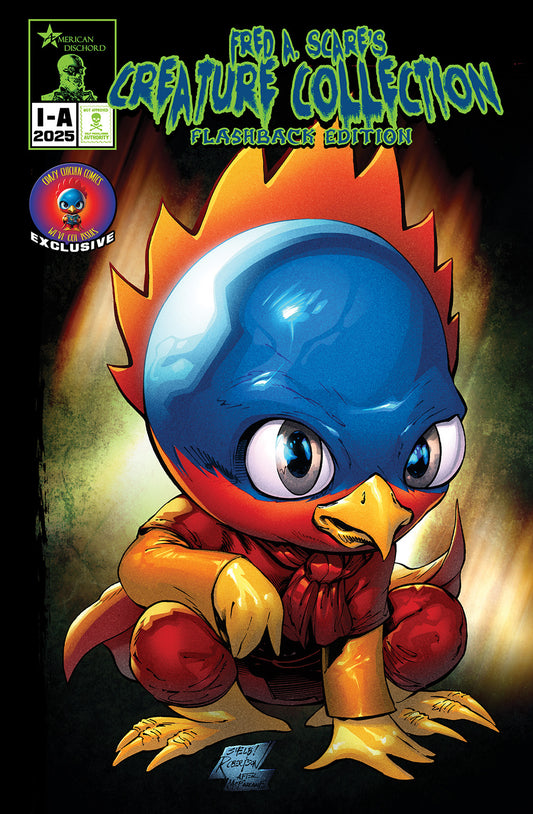 Crazy Chicken Comics Exclusive Fred A.Scare’s Creature Collection Flashback Edition Trade Dressing